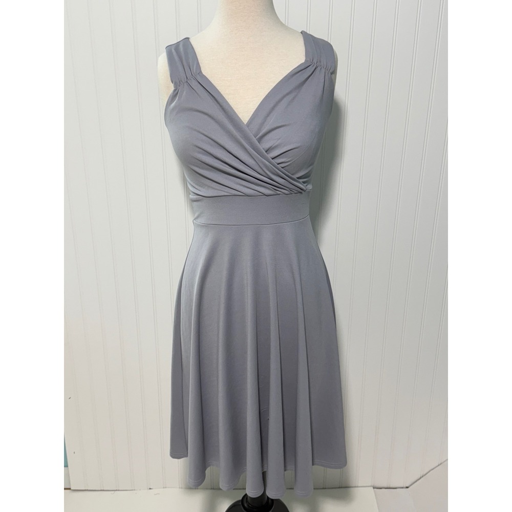 Grace Karin Fit and‎ Flare Midi Dress V-Neck Sleeveless Casual Party Dress Small
